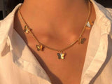 All over butterfly necklace