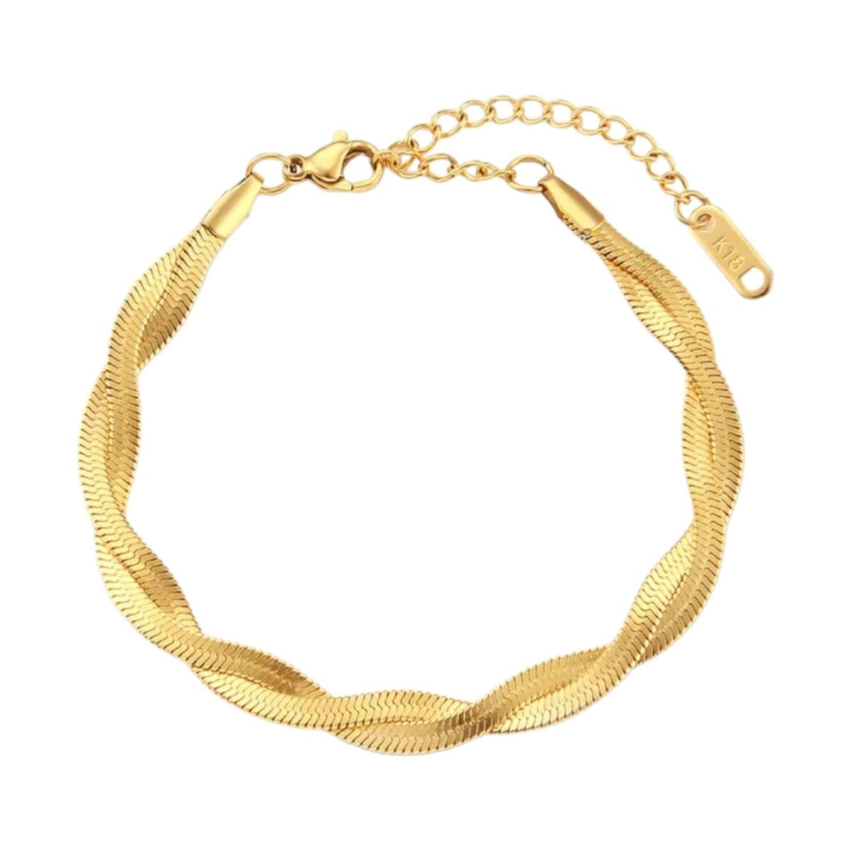 Golden twist luxe bracelet