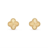 Leaf clover earrings (golden)
