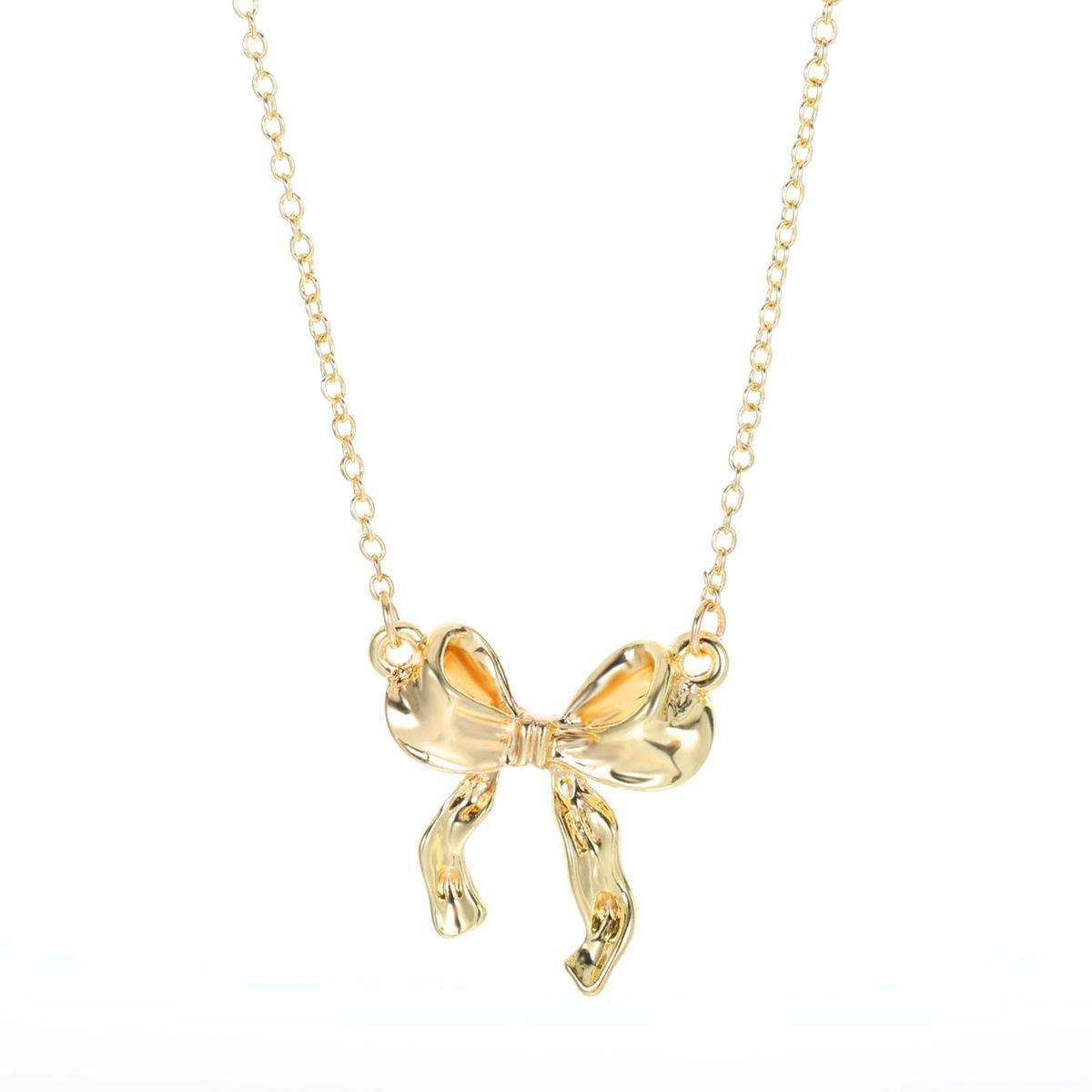 Tie me bow necklace