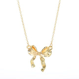 Tie me bow necklace