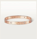 Rosegold love band bangle