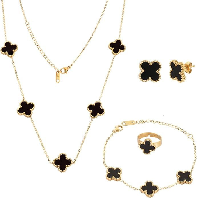 Black Leaf clover set