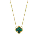 Green clover necklace