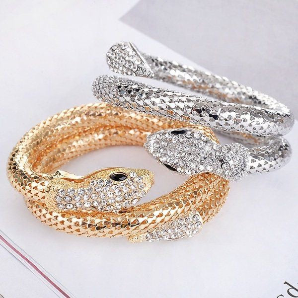 Sparkling snake wrap (Silver)
