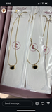 Minimal black heart necklace