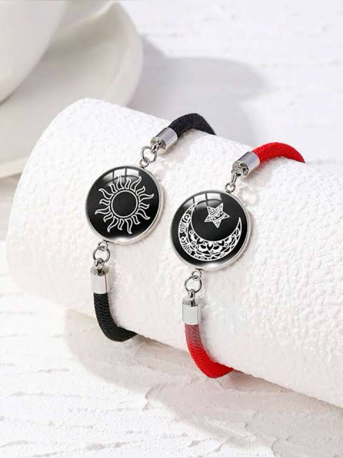 🌙☀️ Sun & Moon Pinky Promise Bracelets
