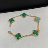 Green Leaf clover bracelet