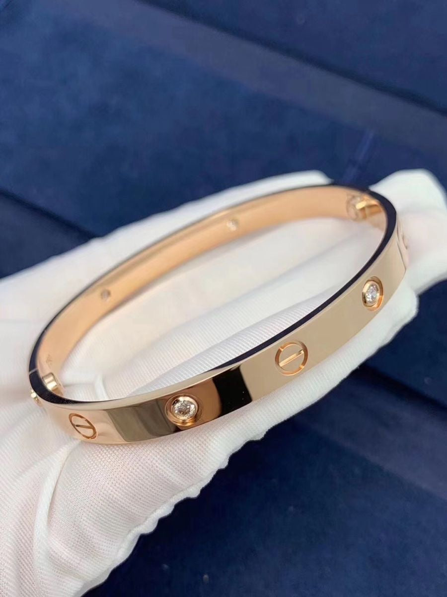 Rosegold love band bangle