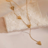 All over hearts necklace