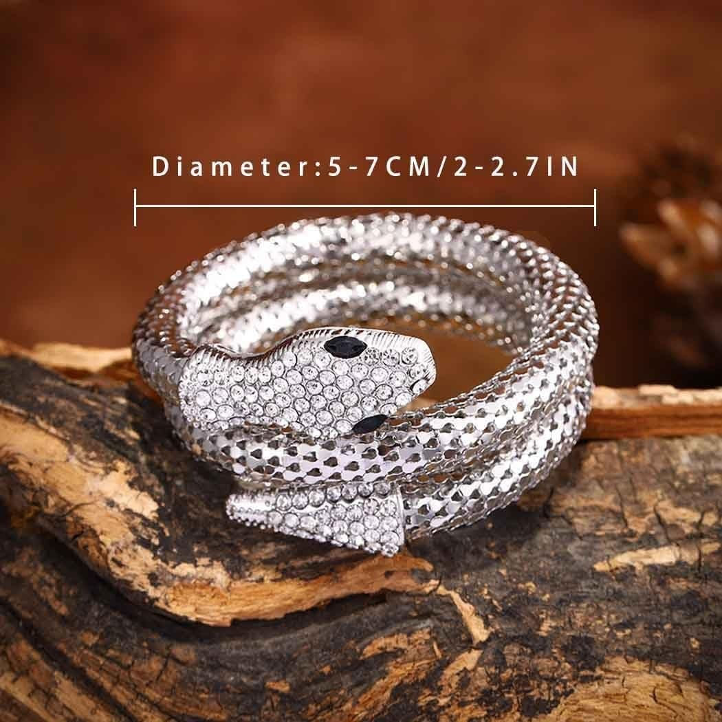 Sparkling snake wrap (Silver)