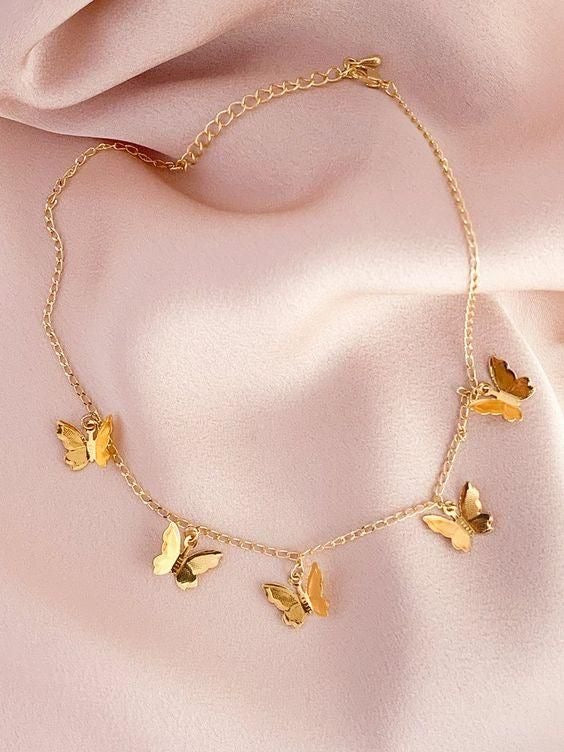All over butterfly necklace