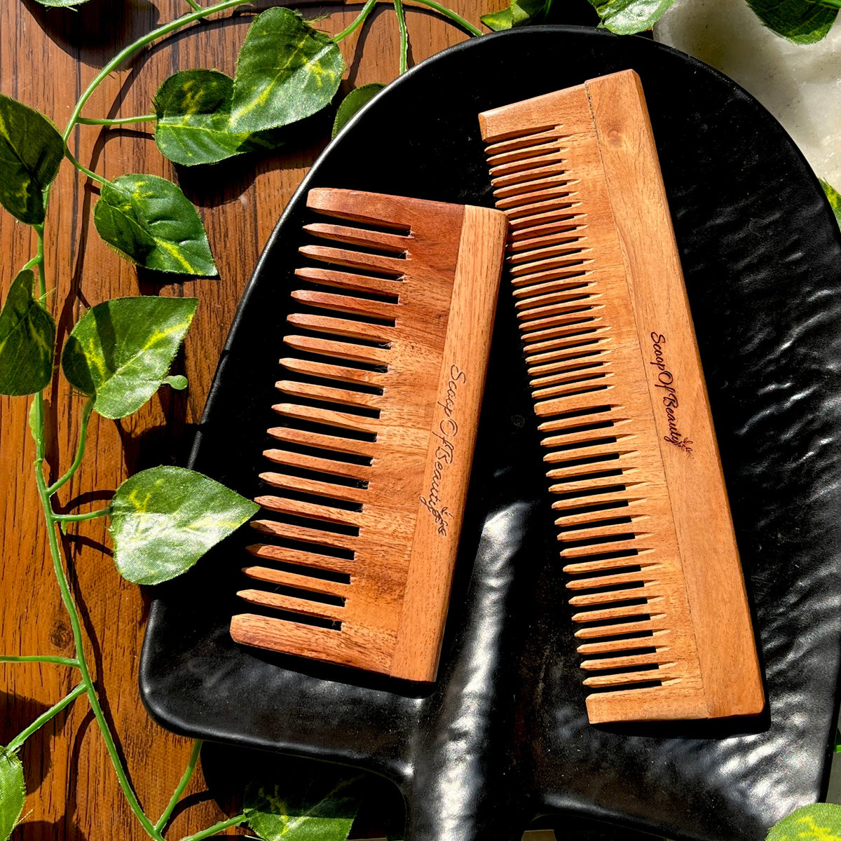 Neem wood comb