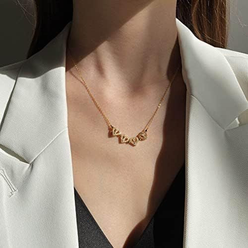 Rosegold Clover of love necklace