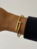 Golden nail cuff stack