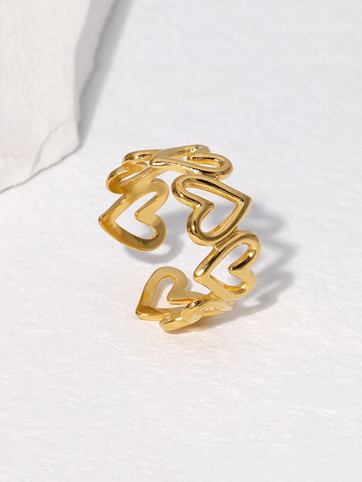 All-Hearts band ring (adjustable)