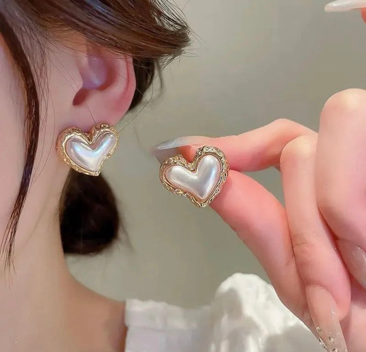 Heart of gold earrings