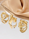 Chunky abstract set of 3 rings
