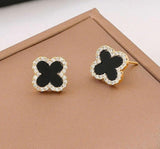 Leaf clover earrings