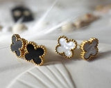 Leaf clover earrings