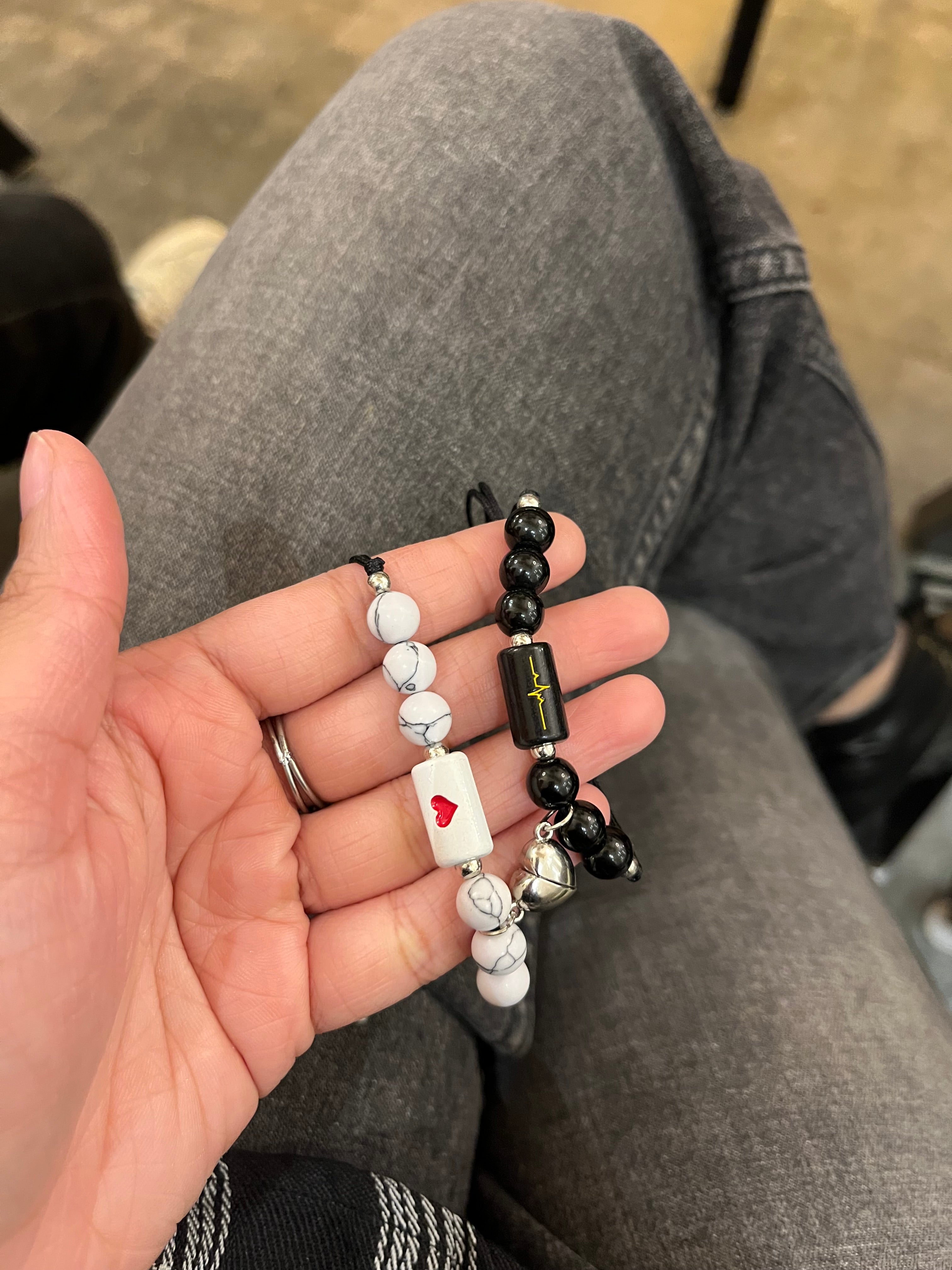 Heartbeat connection bracelet